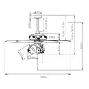 52 Inch Kids Ceiling Fan with Pull Chain Control by LJGDeals