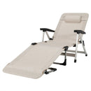 Beach Folding Chaise Lounge Recliner with 7 Adjustable Position by LJGDeals