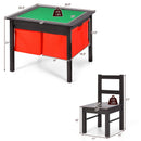 2-in-1 Kids Activity Table and 2 Chairs Set with Storage Building Block Table by LJGDeals