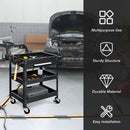 Rolling Tool Cart Mechanic Cabinet Storage ToolBox Organizer with Drawer by DirectDeals
