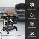 Rolling Tool Cart Mechanic Cabinet Storage ToolBox Organizer with Drawer by LJGDeals