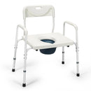 3-in-1 Bedside Commode Portable Toilet with Adjustable Height by LJGDeals