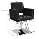 Salon Chair for Hair Stylist with Adjustable Swivel Hydraulic-Black by LJGDeals