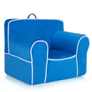 Upholstered Kids Sofa with Velvet Fabric and High-Quality Sponge by DirectDeals