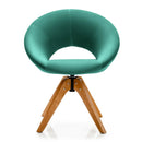 Swivel Accent Chair with Oversized Upholstered Seat for Home Office by LJGDeals