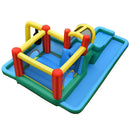 Inflatable Water Slide Climbing Bounce House with Tunnel and 735W Blower by LJGDeals