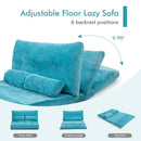 6-Position Adjustable Sleeper Lounge Couch with 2 Pillows by LJGDeals