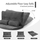 6-Position Adjustable Sleeper Lounge Couch with 2 Pillows by LJGDeals