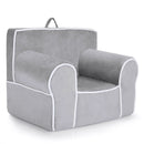 Upholstered Kids Sofa with Velvet Fabric and High-Quality Sponge by DirectDeals
