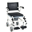 4-in-1 Bedside Commode Wheelchair with Detachable Bucket by LJGDeals