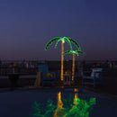 7 Feet LED Pre-lit Palm Tree Decor with Light Rope by LJGDeals
