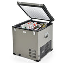 68 Quart Portable Car Refrigerator with DC and AC Adapter-Gray by LJGDeals
