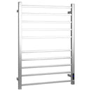 10 Bar Towel Warmer Wall Mounted Electric Heated Towel Rack with Built-in Timer-Silver by LJGDeals