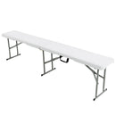 6 Feet Portable Picnic Folding Bench 550 lbs Limited with Carrying Handle by LJGDeals