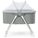 2-In-1 Baby Bassinet with Mattress and Net-Gray by LJGDeals