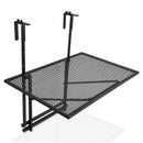 Railing Folding Table with 5-Level Adjustable Heights by LJGDeals