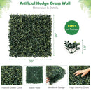12 Pieces Artificial Peanut Leaf Hedges Panels by LJGDeals