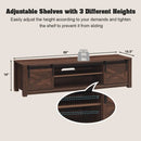 65 Inch Flat Sliding Barn Door TV Stand by LJGDeals