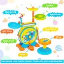 2-in-1 Kids Electronic Drum and Keyboard Set with Stool by LJGDeals
