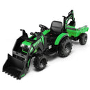 12V 3 in 1 Kids Ride On Excavator with Shovel Bucket and Music by LJGDeals