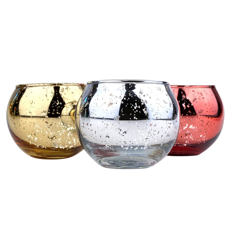 3 Pack Round Glitter Pots