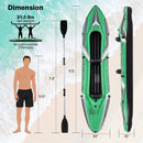 Inflatable Kayak 2 Person 11.5 Feet with Aluminum Paddles by LJGDeals