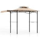 11 x 5 FT Grill Gazebo with Side Awning and Double-Tiered Top by LJGDeals