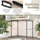 11 x 5 FT Grill Gazebo with Side Awning and Double-Tiered Top by LJGDeals