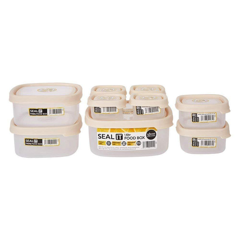 18 Piece Food Storage Container Set with Easy Locking Lids,BPA Free and 100% Leak Proof,Plastic