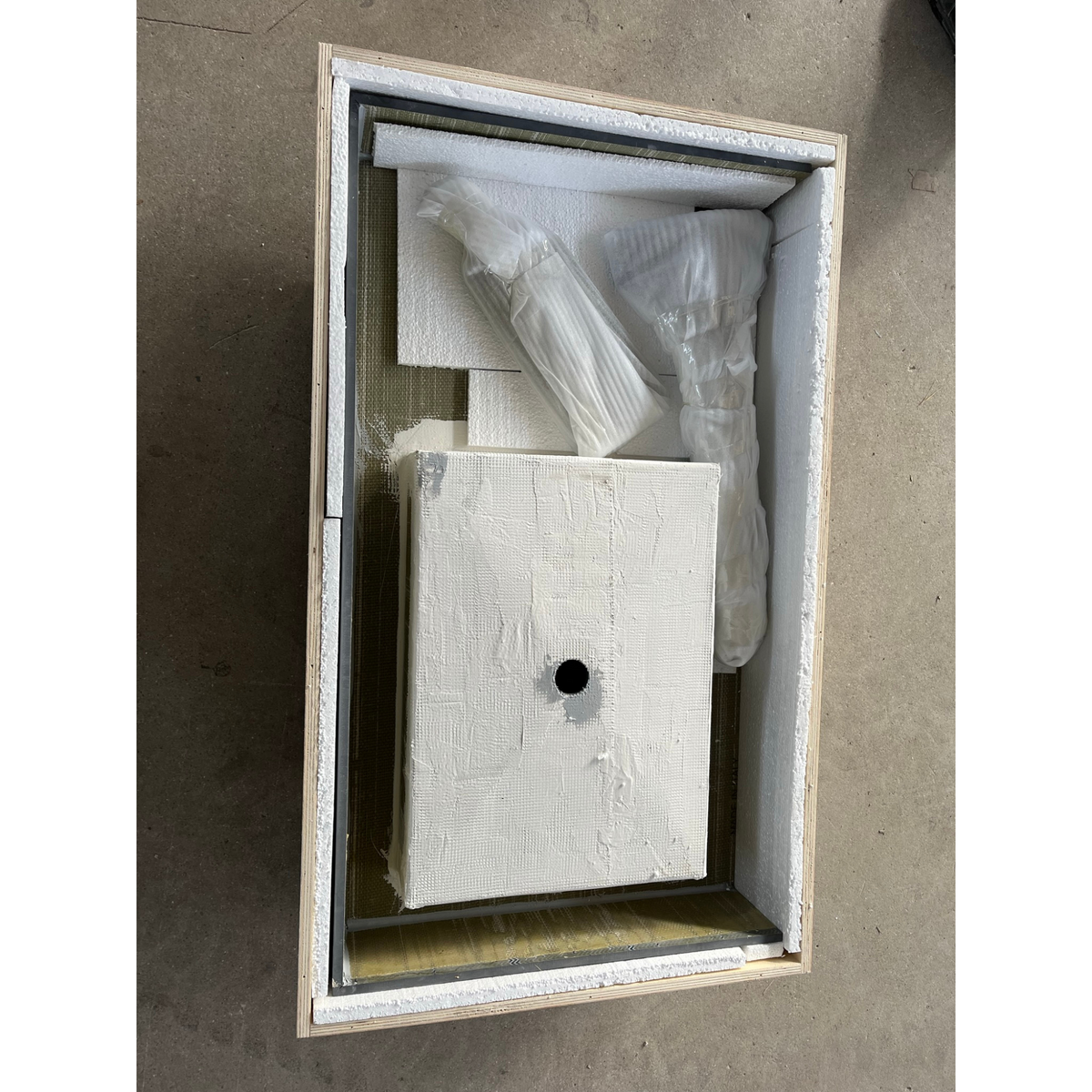 Nero Marquina Black Marble Look Engineered Porcelain Bathroom Sink - Hand-Crafted, photo 12 of 13