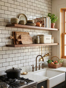 Floating Shelves Set of 4 – 15.8" Wall Shelves with Invisible Brackets by 2Dropme