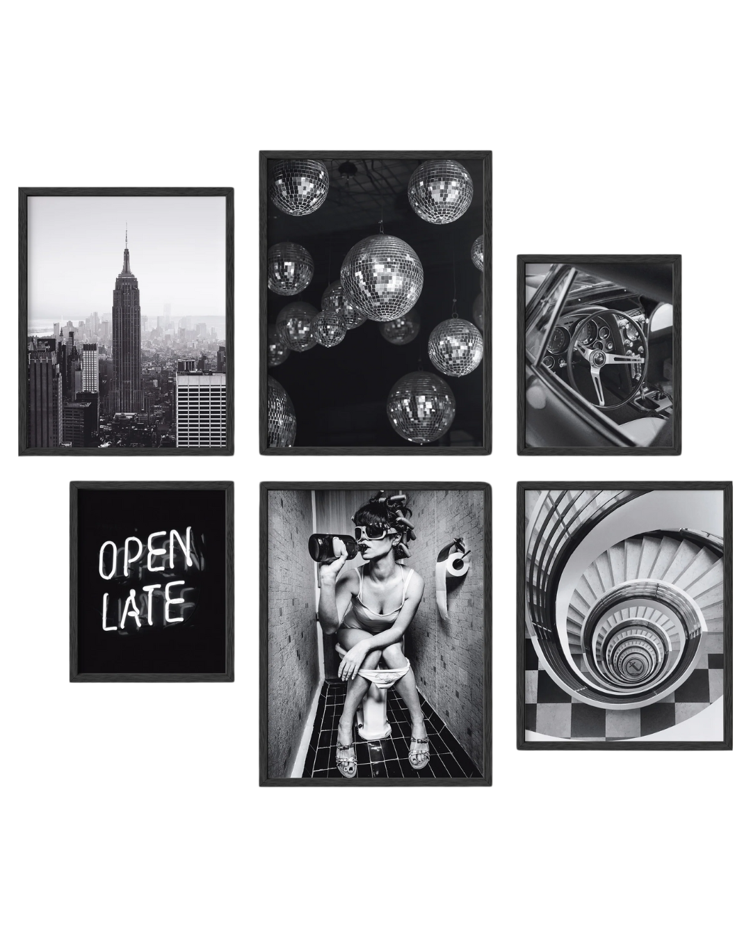 Nightlife gallery wall