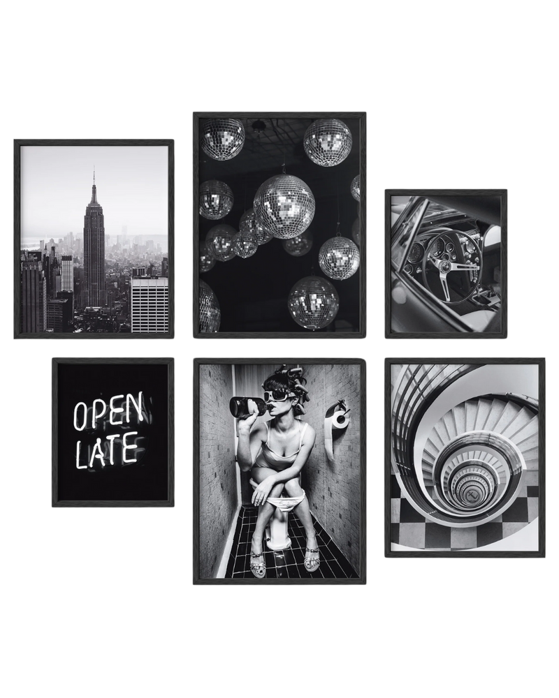 Nightlife gallery wall