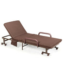 Adjustable Folding Guest Bed Frame with Mattress and Wheels by LJGDeals