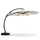 11 FT Cantilever Patio Umbrella with Base and 360° Rotation by LJGDeals