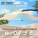 11 FT Cantilever Patio Umbrella with Base and 360° Rotation by LJGDeals