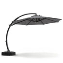 11 FT Cantilever Patio Umbrella with Base and 360° Rotation by LJGDeals