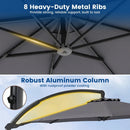 11 FT Cantilever Patio Umbrella with Base and 360° Rotation by LJGDeals