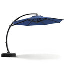 11 FT Cantilever Patio Umbrella with Base and 360° Rotation by LJGDeals