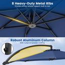 11 FT Cantilever Patio Umbrella with Base and 360° Rotation by LJGDeals