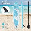 10/11 Feet Inflatable Stand Up Paddle Board with Premium SUP Accessories by LJGDeals