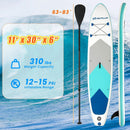 11 Feet Premium SUP Inflatable Stand Up Paddle Board with Accessories-L by LJGDeals