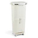 11 Gallon 3-Layer Kitchen Trash Can with Lid and 2 Removable Buckets-Beige by LJGDeals
