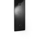 Deep Shelf with Black Steel L Brackets