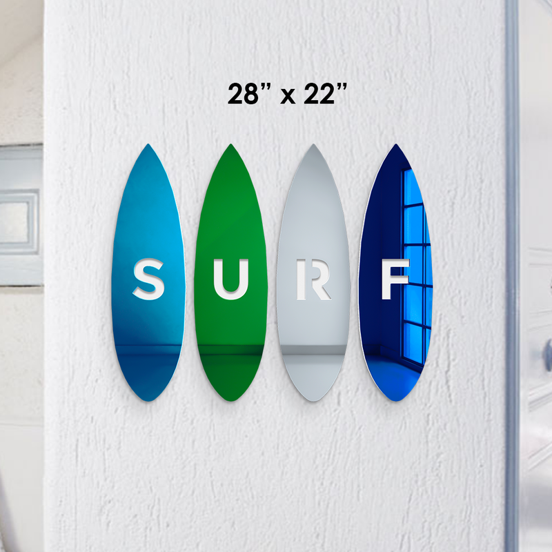 Surfboard 4-Piece Set