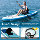 11' Wide Inflatable Stand Up Paddle Board with Backpack for All Skill Levels by LJGDeals