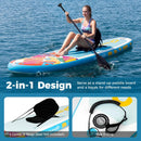11' Wide Inflatable Stand Up Paddle Board with Backpack for All Skill Levels by DirectDeals