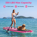 11' Wide Inflatable Stand Up Paddle Board with Backpack for All Skill Levels by DirectDeals