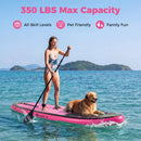 11' Wide Inflatable Stand Up Paddle Board with Backpack for All Skill Levels by LJGDeals