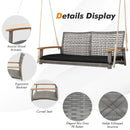 2-Person Patio Wicker Hanging Swing Chair by LJGDeals